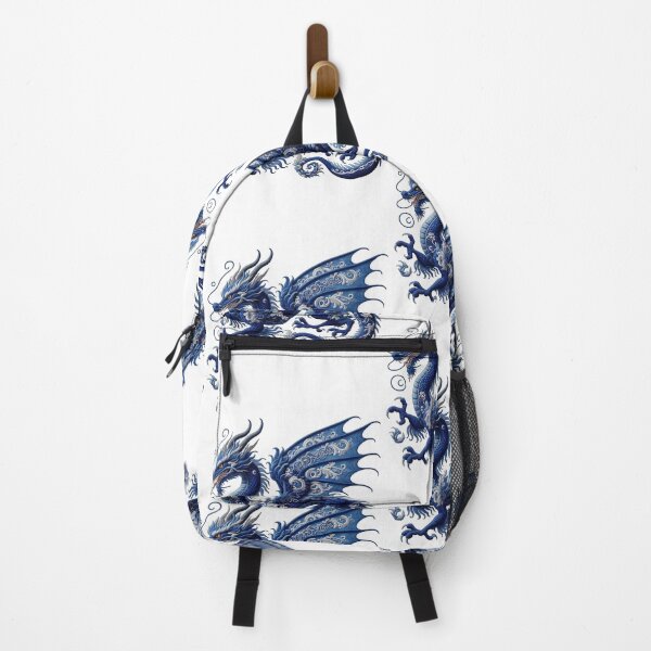 Item preview, Beautiful Embroidered Blue Dragon with White Arabesque Detail designed and sold by kylmllr101684.