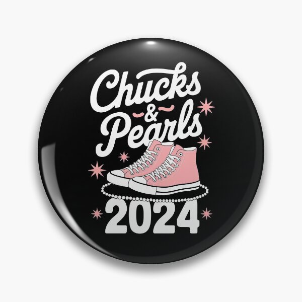 Item preview, chucks and pearls 2024 For President 47th designed and sold by oumayma mokrane.