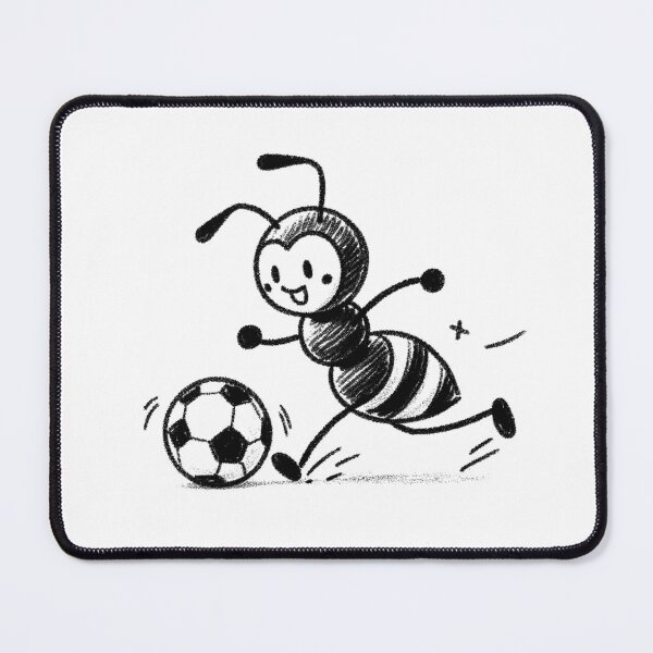 Item preview, Ant Playing football designed and sold by Antdoodle.