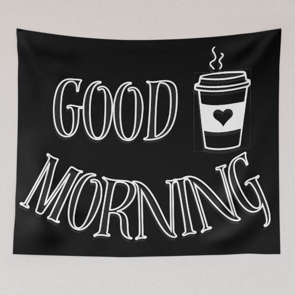 Item preview, good morning white designed and sold by Little-Miracle.