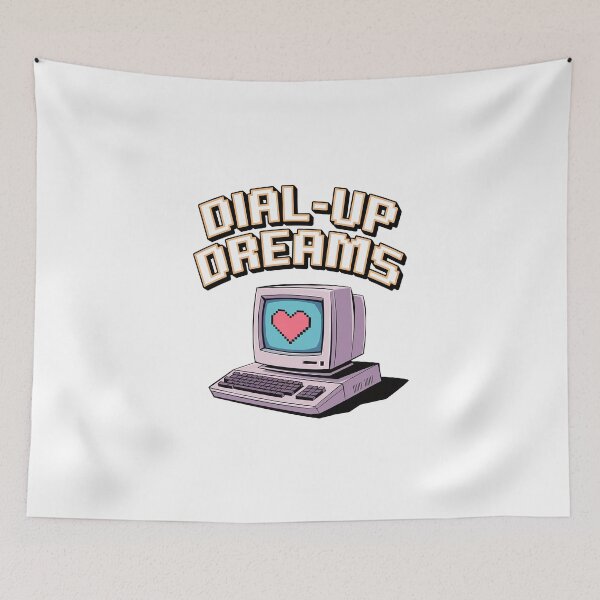Item preview, Retro Dial-Up Dreams - Vintage Computer Love Design designed and sold by InkInduldge.
