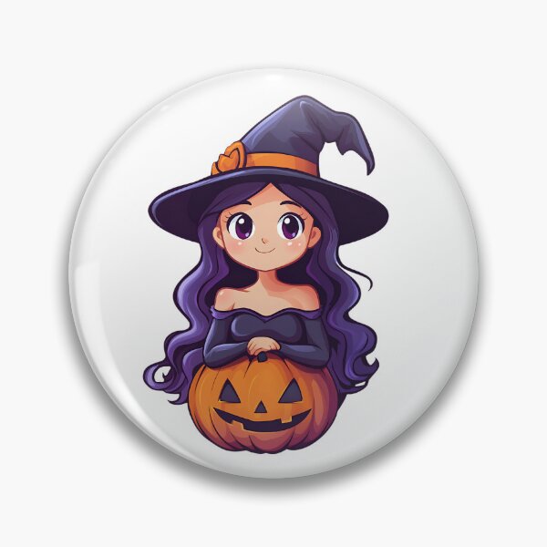 Item preview, Cute Halloween witch designed and sold by CuteVibesZone.