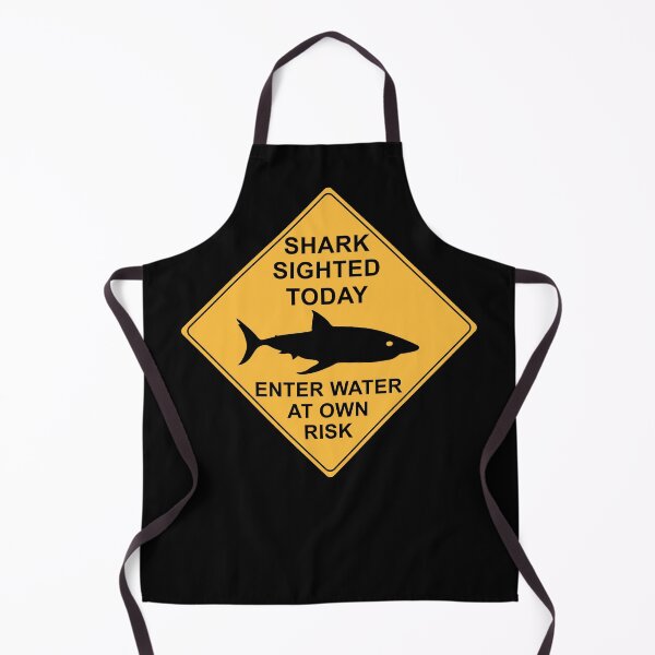 Item preview, Shark Sighted Today - Enter Water at Own Risk designed and sold by Military Insignia Products.