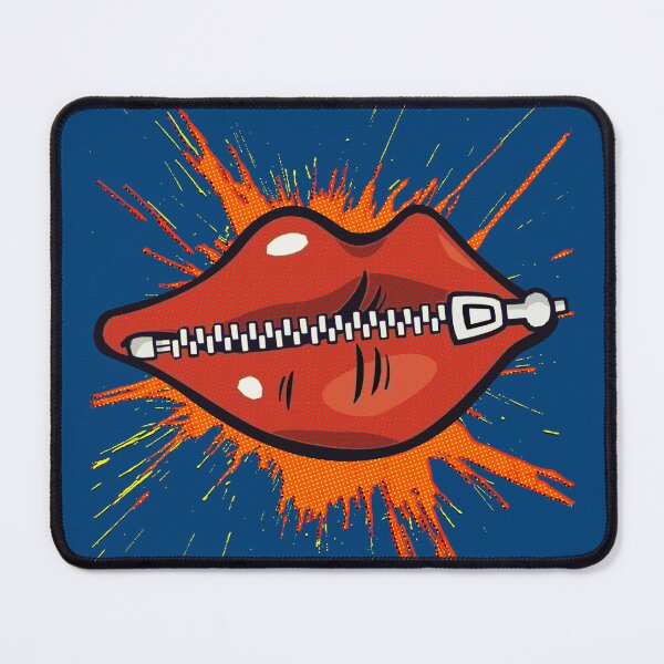 Item preview, Red lips with zipper designed and sold by navarraspain.