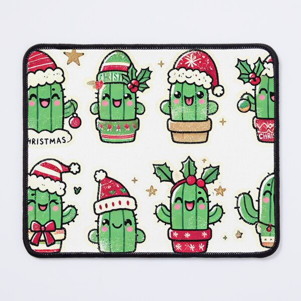 Item preview, Set of Cute Christmas cactus designed and sold by lliiaa1111.