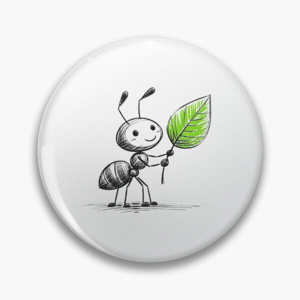 Item preview, Ant Holding Leaf designed and sold by Antdoodle.