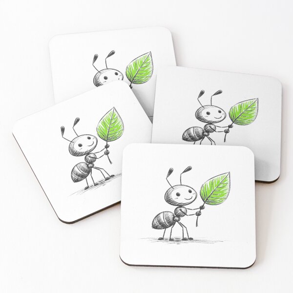 Item preview, Ant Holding Leaf designed and sold by Antdoodle.