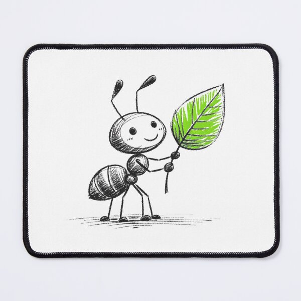Item preview, Ant Holding Leaf designed and sold by Antdoodle.