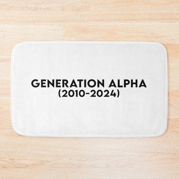 Item preview, Generation Alpha - Born 2010 - 2024 - Black txt X 300 designed and sold by Military Insignia Products.