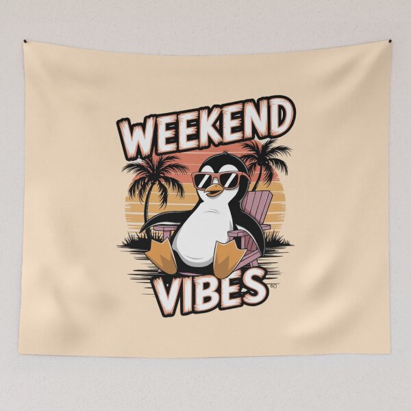 Item preview, Penguin - Weekend Vibes designed and sold by 123ks.