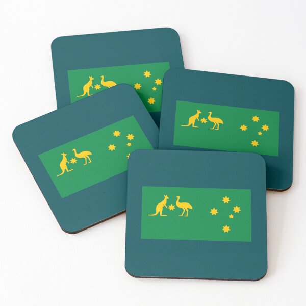 Item preview, Australia Sport Team Crest 2024 edition with Southern Cross  designed and sold by Kangaroo Sun.