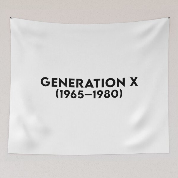 Item preview, Generation X - Born 1965 - 1980 - Black txt X 300 designed and sold by Military Insignia Products.