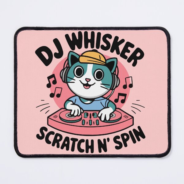 Item preview, Cute Cat DJ Remix designed and sold by WhimsyVox.