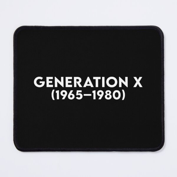 Item preview, Generation X - Born 1965 - 1980 - White txt X 300 designed and sold by Military Insignia Products.