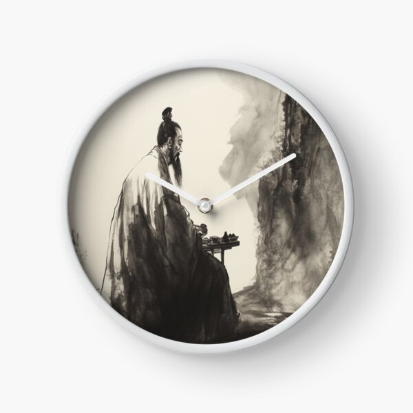 Item preview, Sad and pensive Chinese scholar in Indian ink. designed and sold by Foutox.