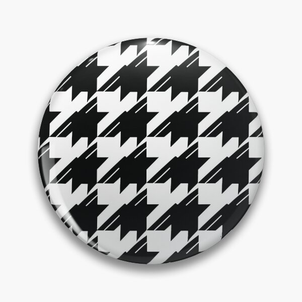 Artikelvorschau, klassisches schwarz-weißes Hahnentrittmuster-Design mit traditionellen Proportionen und scharfen Kanten. entworfen und verkauft von HEMRO.