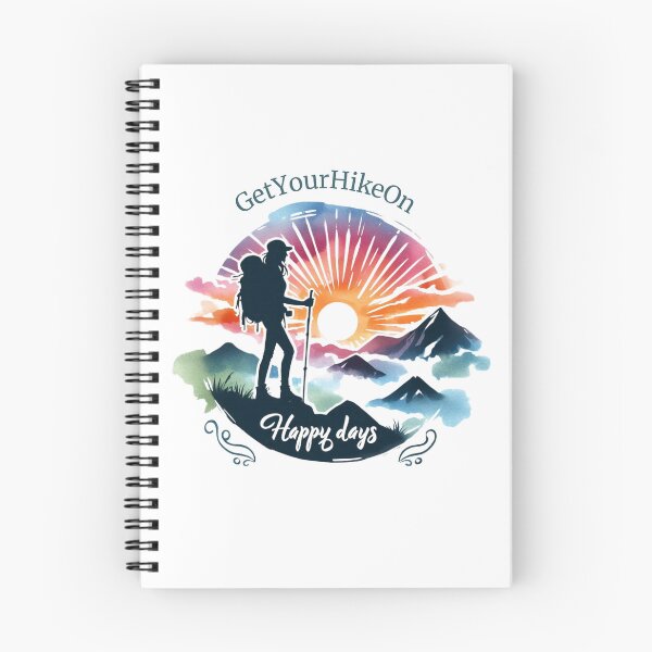 Item preview, Hiking Mountain Sunset Landscape. Clipart. Nature Artwork.  designed and sold by gloriamelrose.