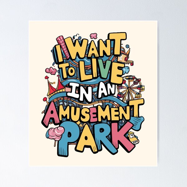Item preview, Amusement Park Dream Tee designed and sold by MolonasDesigns.