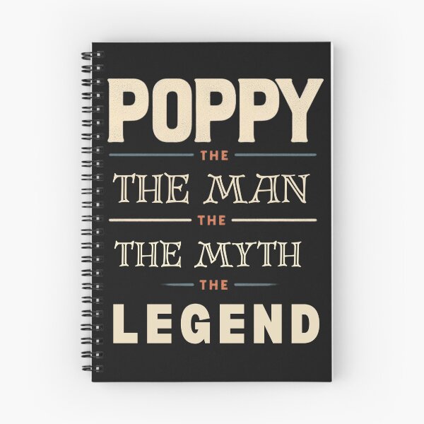 Item preview,  poppy the man the myth the legend , fathers day designed and sold by CrasyART.