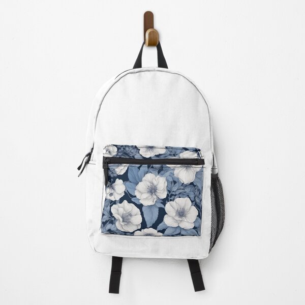 Item preview, Blue flowers, white flowers, nature, wilderness, designed and sold by Galicccc.
