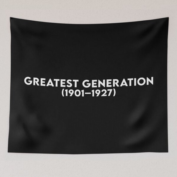 Item preview, The Greatest Generation (GI Generation) - Born 1901-1927 - White txt X 300 designed and sold by Military Insignia Products.