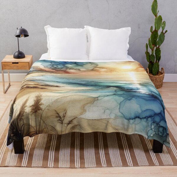 Item preview, Alcohol ink Sea Landscape designed and sold by deniz kaya.