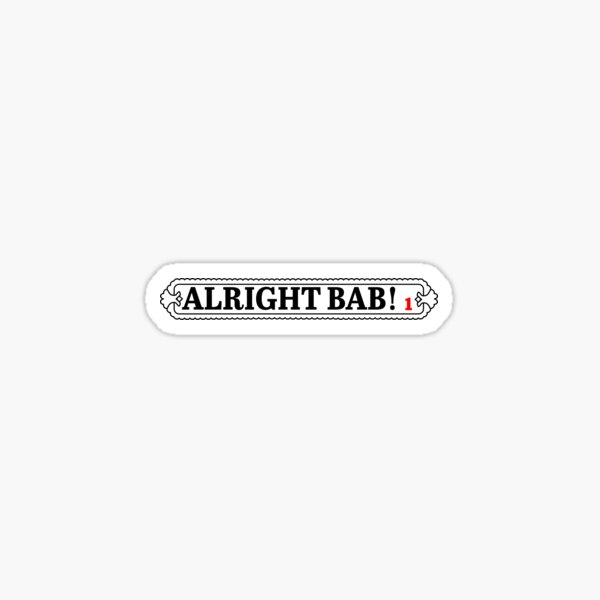 Item preview, Retro Alright Bab Birmingham Street Sign Art designed and sold by retrobrum.