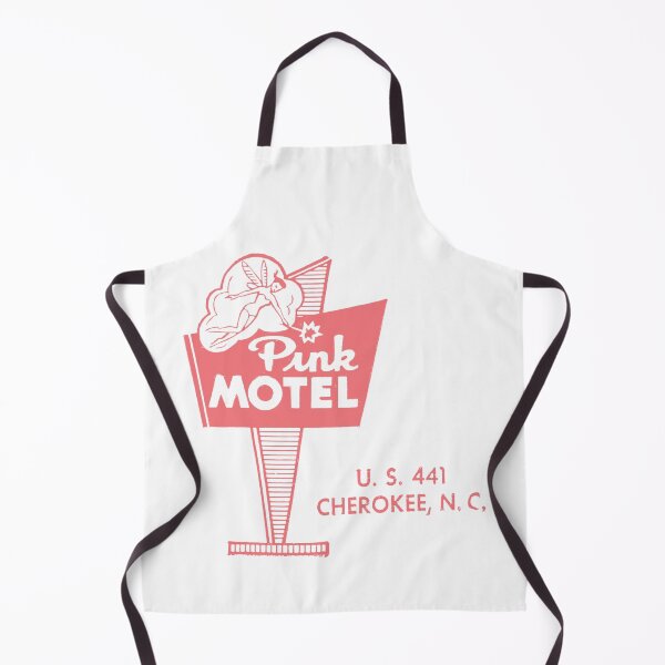 Item preview, Vintage Pink Motel, magic fairy - Cherokee, North Carolina - pink print designed and sold by retropetrol.