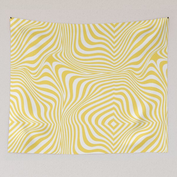 Item preview, Yellow & White Abstract Lines  designed and sold by amineandmore.