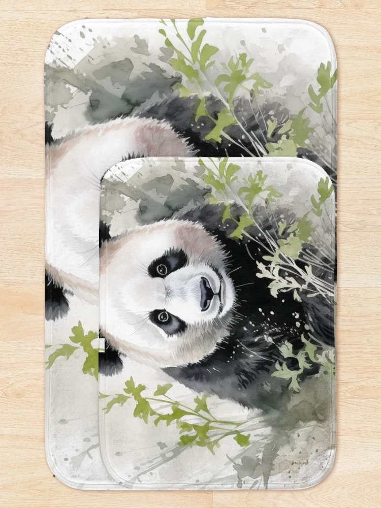Thumbnail 5 of 6, Bath Mat, Panda designed and sold by Rtymer.