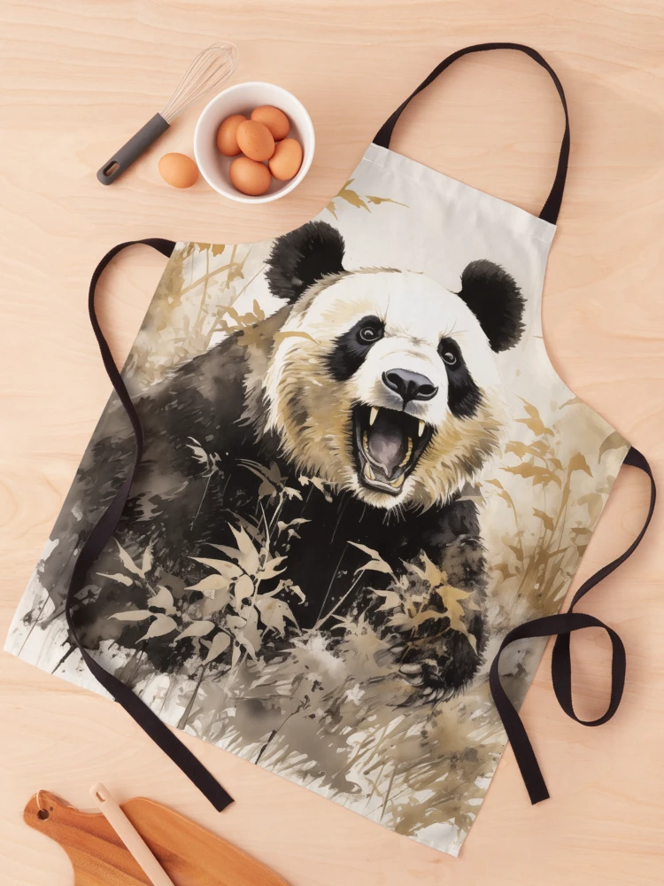 Thumbnail 1 of 6, Apron, Panda designed and sold by Rtymer.