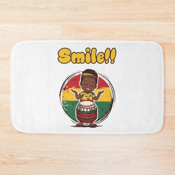Item preview, Smile!! A cheerful boy playing drum - for music lovers, enthusiasts of playing instruments, people who want to share joy designed and sold by WorldByEsi.