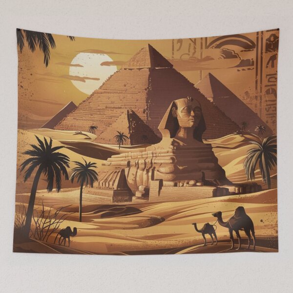 Item preview, Cairo Vintage Travel Poster designed and sold by TravelerRat.