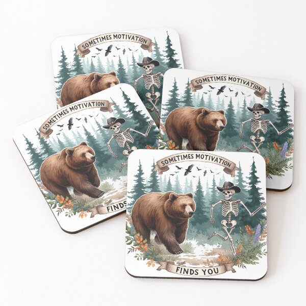 Item preview, Funny Motivational Sometimes Motivation Finds You designed and sold by vectcd.