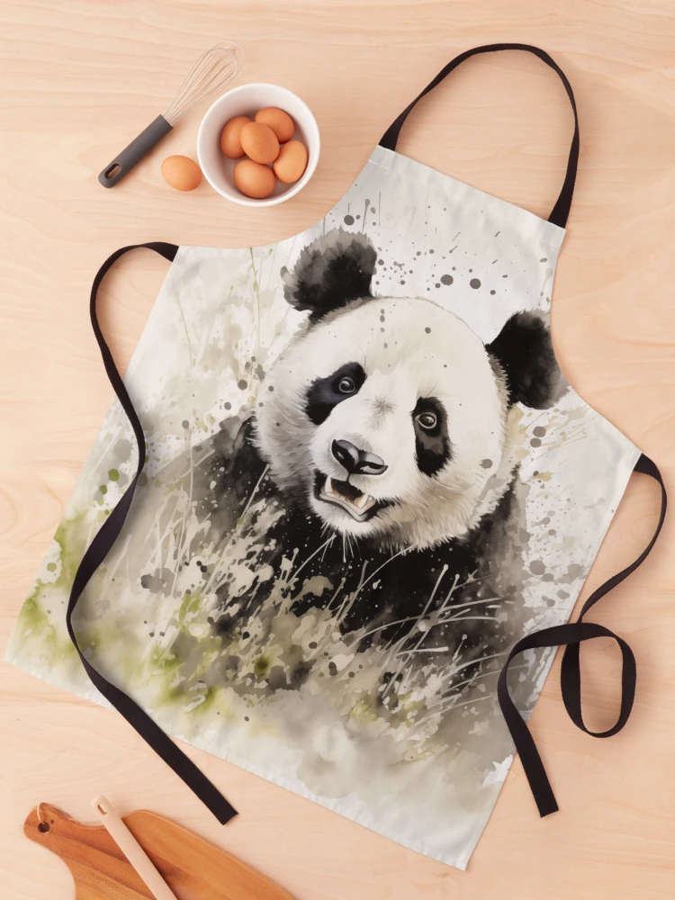 Thumbnail 1 of 6, Apron, Panda designed and sold by Rtymer.