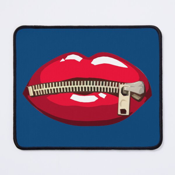 Item preview, Red lips with zipper designed and sold by navarraspain.