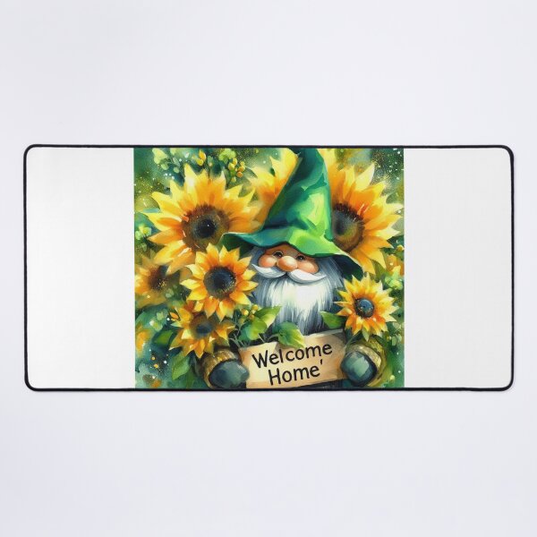 Item preview, Gnome and Sunflowers,Welcome Home designed and sold by deniz kaya.