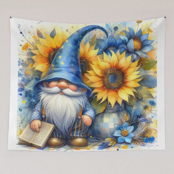 Item preview, Gnome and Sunflowers designed and sold by deniz kaya.