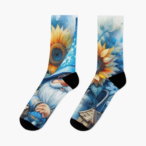 Item preview, Gnome and Sunflowers, designed and sold by deniz kaya.
