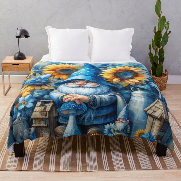 Item preview, Gnome and Sunflowers, designed and sold by deniz kaya.
