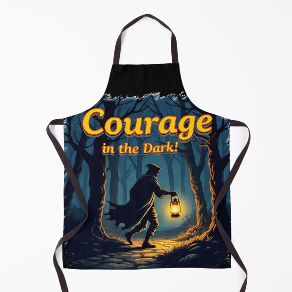 Item preview, Courage in the Dark - Halloween Design | Fearless Figure with Glowing Lantern in Shadowy Forest designed and sold by Dantin.
