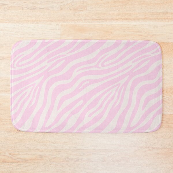 Item preview, soft pink beige zebra print clean girl aesthetic girly pattern designed and sold by Creative Brat Design Studio.