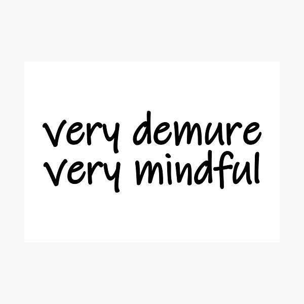 Item preview, very demure, very mindful classy trendy cute designed and sold by RedCircleArt.