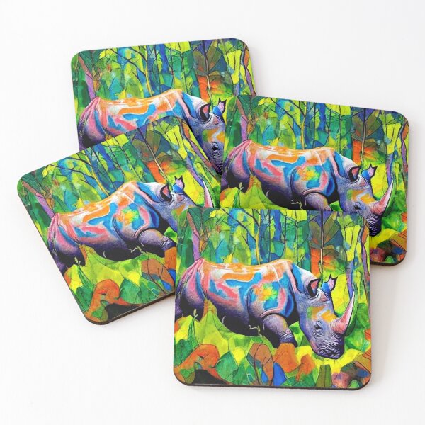 Item preview, Rhino reflecting foliage designed and sold by George Hutton Hunter.
