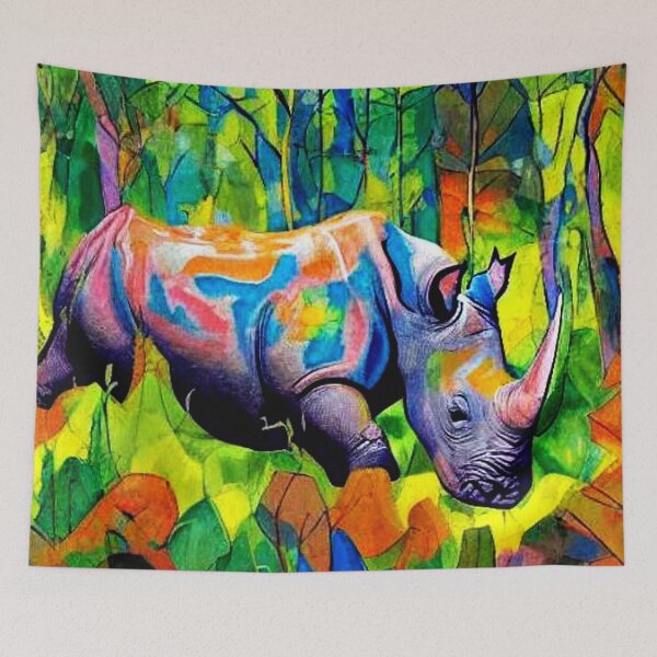 Item preview, Rhino reflecting foliage designed and sold by George Hutton Hunter.