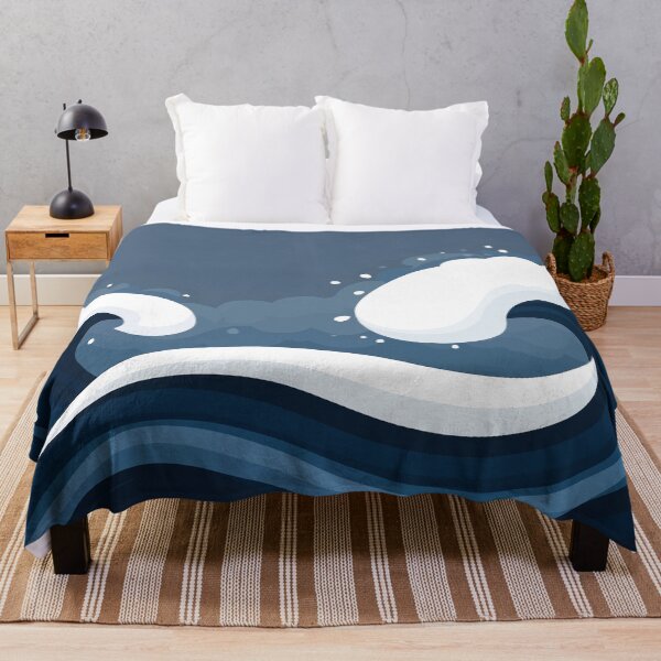 Item preview, Turbulent Storm Waves - Dark Design, crashing waves with splashes of white foam designed and sold by HEMRO.