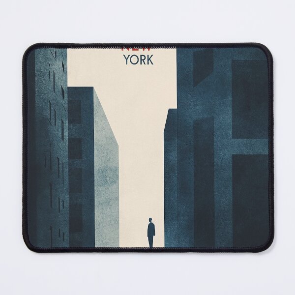 Item preview, Minimalist New York City Skyline Art with Bold Red Sun designed and sold by Retro Travel Design.