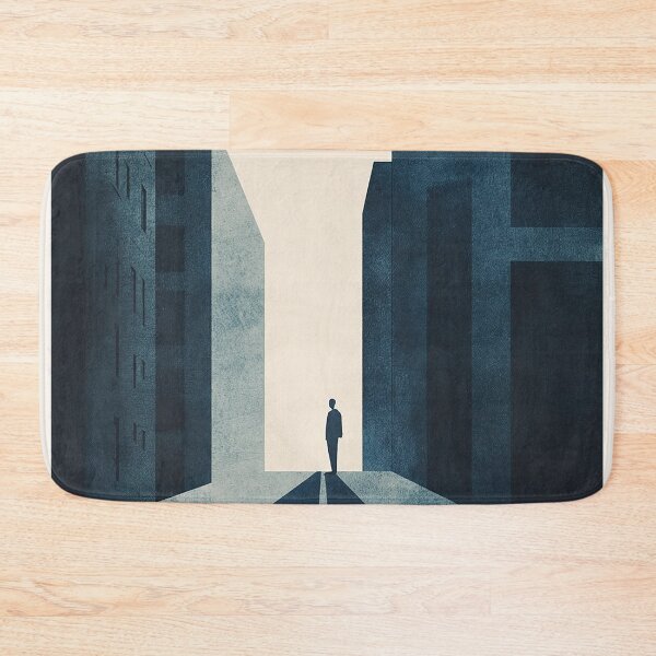 Item preview, Minimalist New York City Skyline Art with Bold Red Sun designed and sold by Retro Travel Design.