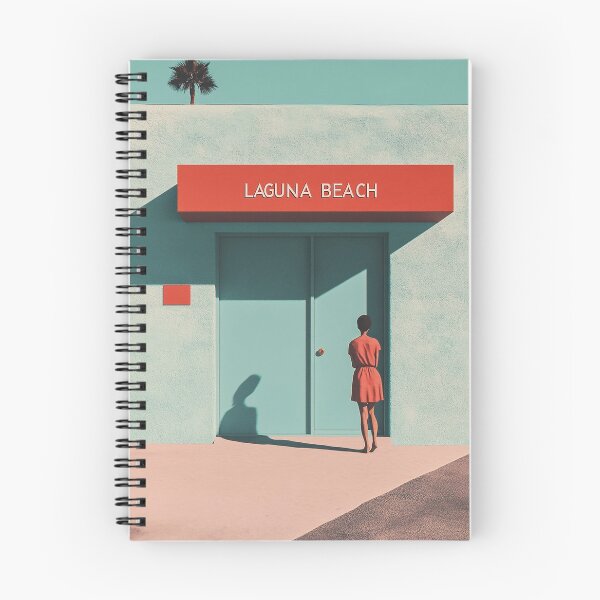 Item preview, Retro Laguna Beach Minimalist Art with Vibrant Colors designed and sold by Retro Travel Design.