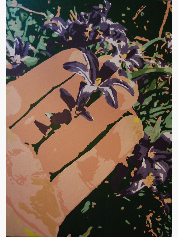 Thumbnail 3 of 3, Sticker, Hand Holding a Flower designed and sold by artistDanJ.